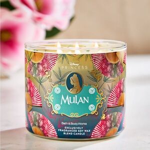 NWT LIMITED RELEASE DISNEY MULAN 3 WICK CANDLE